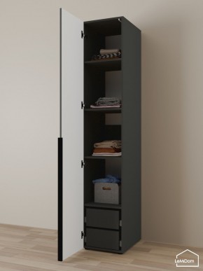 Шкаф Linnea MHR-1-4 2050х400х510 (Графит-М 11.1.25) в Ревде - revda.ok-mebel.com | фото 5