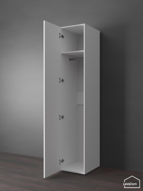 Шкаф Linnea MHR-1PO 2050х400х510 (Белый-М 11.1.1) в Ревде - revda.ok-mebel.com | фото 4