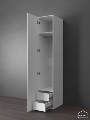 Шкаф Linnea MHR-1PO-3 2050х400х510 (Белый-М 11.1.1) в Ревде - revda.ok-mebel.com | фото 5