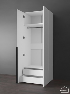 Шкаф Linnea MHR-2-3 2050х800х510 (Белый-М 11.1.2) в Ревде - revda.ok-mebel.com | фото 5