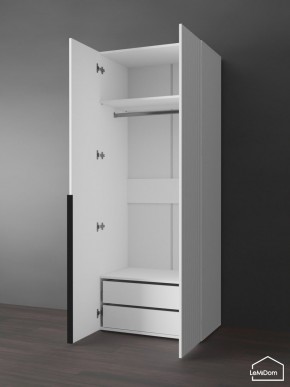 Шкаф Linnea MHR-2-3 2050х800х510 (Белый-М 11.1.2) в Ревде - revda.ok-mebel.com | фото 6