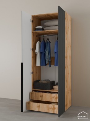 Шкаф Linnea MHR-2-3 2050х800х510 (ДВ-М 11.1.25) в Ревде - revda.ok-mebel.com | фото 6