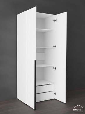 Шкаф Linnea MHR-2-4 2050х800х510 (Белый-М 11.1.2) в Ревде - revda.ok-mebel.com | фото 6