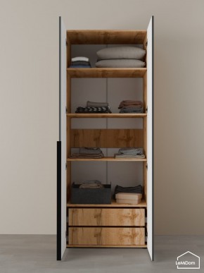 Шкаф Linnea MHR-2-4 2050х800х510 (ДВ-М 11.1.25) в Ревде - revda.ok-mebel.com | фото 5