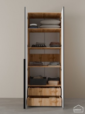 Шкаф Linnea MHR-2-4 2050х800х510 (ДВ-М 11.1.25) в Ревде - revda.ok-mebel.com | фото 6