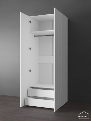 Шкаф Linnea MHR-2PO-3 2050х800х510 (Белый-М 11.1.2) в Ревде - revda.ok-mebel.com | фото 5