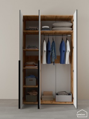 Шкаф Linnea MHR-3-1 2050х1200х510 (ДВ-М 11.1.25) в Ревде - revda.ok-mebel.com | фото 4