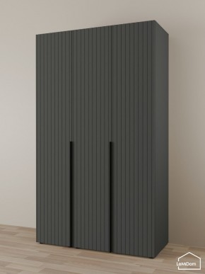 Шкаф Linnea MHR-3-1 2050х1200х510 (Графит-М 11.1.25) в Ревде - revda.ok-mebel.com | фото