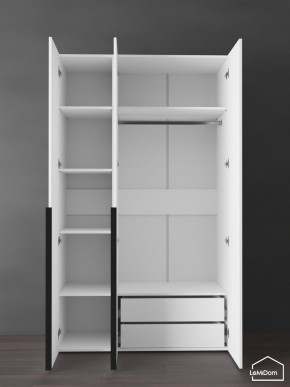 Шкаф Linnea MHR-3-2 2050х1200х510 (Белый-М 11.1.2) в Ревде - revda.ok-mebel.com | фото 5