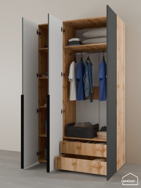 Шкаф Linnea MHR-3-2 2050х1200х510 (ДВ-М 11.1.25) в Ревде - revda.ok-mebel.com | фото 6