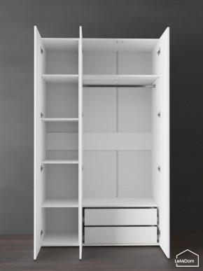 Шкаф Linnea MHR-3PO-2 2050х1200х510 (Белый-М 11.1.2) в Ревде - revda.ok-mebel.com | фото 6
