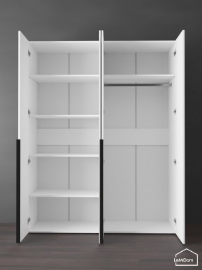 Шкаф Linnea MHR-4-1 2050х1600х510 (Белый-М 11.1.2) в Ревде - revda.ok-mebel.com | фото 4