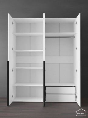 Шкаф Linnea MHR-4-2 2050х1600х510 (Белый-М 11.1.2) в Ревде - revda.ok-mebel.com | фото 6