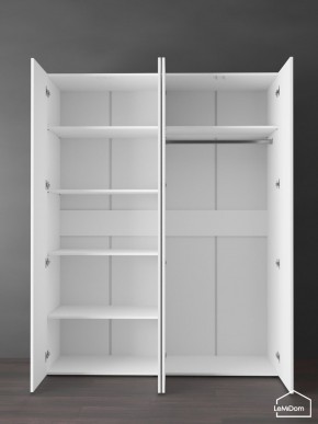Шкаф Linnea MHR-4PO-1 2050х1600х510 (Белый-М 11.1.2) в Ревде - revda.ok-mebel.com | фото 4