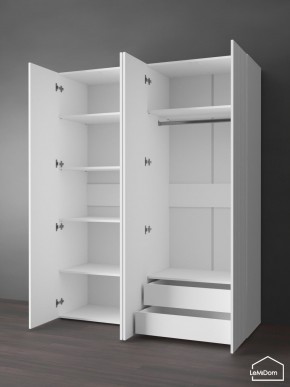 Шкаф Linnea MHR-4PO-2 2050х1600х510 (Белый-М 11.1.2) в Ревде - revda.ok-mebel.com | фото 6