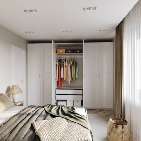 Шкаф МАКС двухдверный узкий, цвет белый в Ревде - revda.ok-mebel.com | фото 4