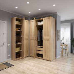 Шкаф МАКС двухдверный узкий, цвет Дуб Сонома в Ревде - revda.ok-mebel.com | фото 4