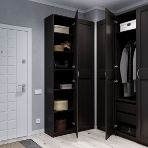 Шкаф МАКС однодверный узкий, цвет Дуб Венге в Ревде - revda.ok-mebel.com | фото 4