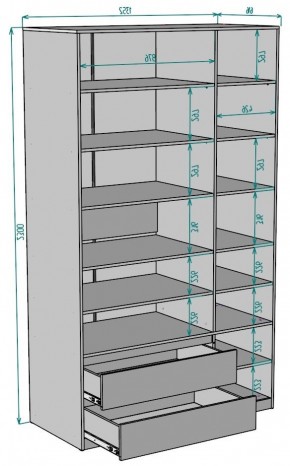 Шкаф Мальта H219 в Ревде - revda.ok-mebel.com | фото 2