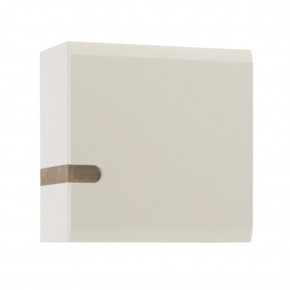 Шкаф навесной 1D/TYP 65, LINATE ,цвет белый/сонома трюфель в Ревде - revda.ok-mebel.com | фото 2
