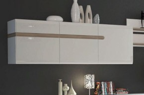 Шкаф навесной 3D/TYP 67, LINATE ,цвет белый/сонома трюфель в Ревде - revda.ok-mebel.com | фото 3