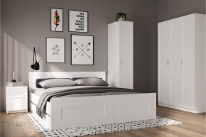 Шкаф ПЕГАС однодверный с рамочным фасадом, цвет белый в Ревде - revda.ok-mebel.com | фото 4
