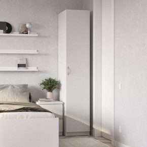Шкаф ПЕГАС однодверный, цвет белый в Ревде - revda.ok-mebel.com | фото 4