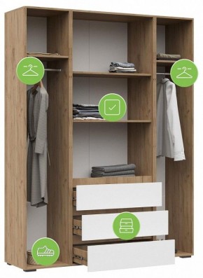 Шкаф платяной Элла в Ревде - revda.ok-mebel.com | фото 4