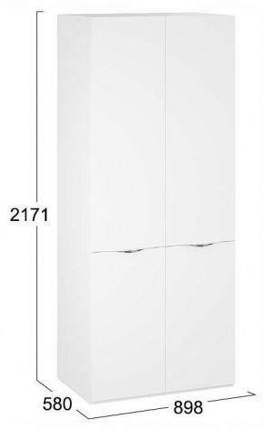 Шкаф платяной Глосс СМ-319.07.003 в Ревде - revda.ok-mebel.com | фото 4