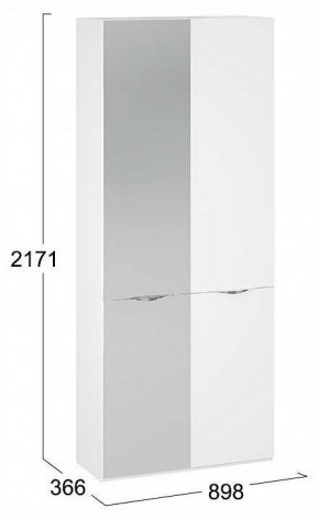 Шкаф платяной Глосс СМ-319.07.015 в Ревде - revda.ok-mebel.com | фото 4