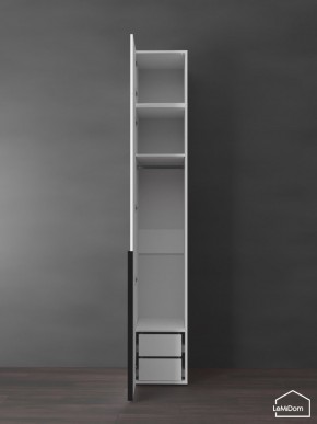 Шкаф с антресолью Linnea MHR-1A-3 2450х400х510 (Белый-М 11.1.2) в Ревде - revda.ok-mebel.com | фото 5