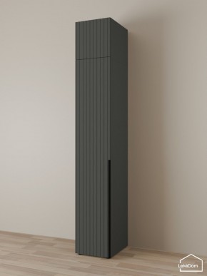 Шкаф с антресолью Linnea MHR-1A-4 2450х400х510 (Графит-М 11.1.25) в Ревде - revda.ok-mebel.com | фото