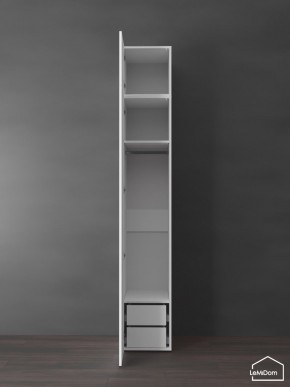 Шкаф с антресолью Linnea MHR-1POA-3 2450х400х510 (Белый-М 11.1.1) в Ревде - revda.ok-mebel.com | фото 5