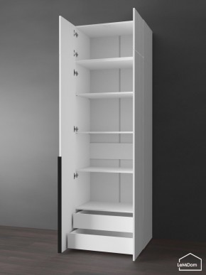 Шкаф с антресолью Linnea MHR-2A-4 2450х800х510 (Белый-М 11.1.2) в Ревде - revda.ok-mebel.com | фото 5