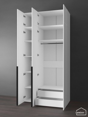 Шкаф с антресолью Linnea MHR-3A-2 2450х1200х510 (Белый-М 11.1.2) в Ревде - revda.ok-mebel.com | фото 5