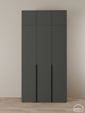 Шкаф с антресолью Linnea MHR-3A-2 2450х1200х510 (Графит-М 11.1.25) в Ревде - revda.ok-mebel.com | фото