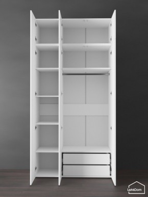 Шкаф с антресолью Linnea MHR-3POA-2 2450х1200х510 (Белый-М 11.1.2) в Ревде - revda.ok-mebel.com | фото 6