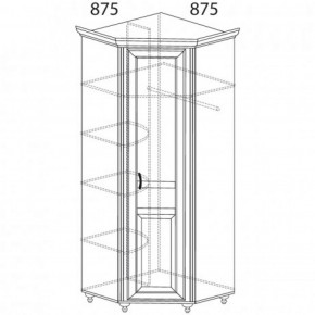 Шкаф угловой №862 "Ралли" (Угол 875*875) в Ревде - revda.ok-mebel.com | фото 2