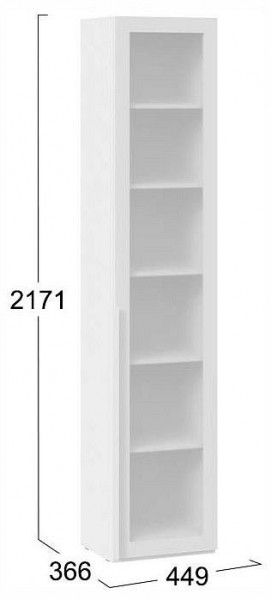 Шкаф-витрина Порто СМ-393.07.213 в Ревде - revda.ok-mebel.com | фото 4