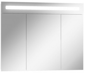 Шкаф-зеркало Аврора 90 с подсветкой LED Домино (DV8011HZ) в Ревде - revda.ok-mebel.com | фото