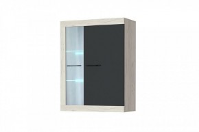СОНАТА ВНС-800 Шкаф-витрина навесная (крафт белый/антрацит) в Ревде - revda.ok-mebel.com | фото