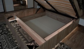 Спальня Джулия Кровать 160 МИ с подъемным механизмом Дуб крафт серый в Ревде - revda.ok-mebel.com | фото 3