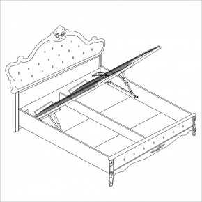 Спальня Мишель 4-х ств 1600 (белый матовый/экокожа) в Ревде - revda.ok-mebel.com | фото 4