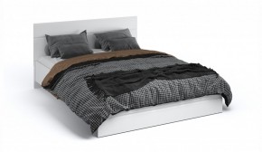 Спальня Йорк Кровать 160 с подъемным механизмом Белый жемчуг/Белый глянец в Ревде - revda.ok-mebel.com | фото
