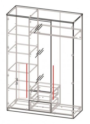 Спальный гарнитур Роксана (модульный) ЯШС в Ревде - revda.ok-mebel.com | фото 5