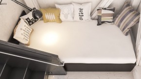 Стандарт Кровать 0900, цвет венге, ШхГхВ 93,5х203,5х70 см., сп.м. 900х2000 мм., без матраса, основание есть в Ревде - revda.ok-mebel.com | фото 6