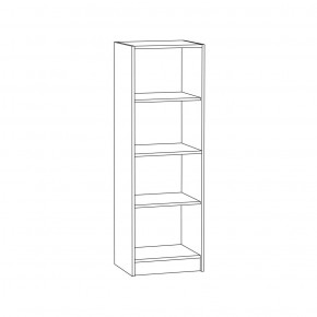 Стеллаж 09.135 Альфа (Солнечный Свет 0134 BS, Белый премиум) в Ревде - revda.ok-mebel.com | фото 2