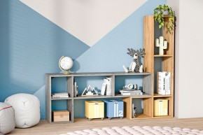 Стеллаж универсальный (ЛДСП дуб крафт золотой) в Ревде - revda.ok-mebel.com | фото 2