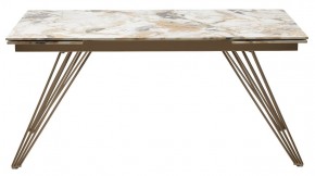 Стол ACERRA NEW 160 GLOSS GRAND JADE SOLID CERAMIC/ каркас цвета шампань, ®DISAUR в Ревде - revda.ok-mebel.com | фото 12