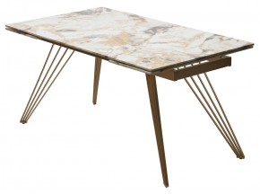 Стол ACERRA NEW 160 GLOSS GRAND JADE SOLID CERAMIC/ каркас цвета шампань, ®DISAUR в Ревде - revda.ok-mebel.com | фото 14
